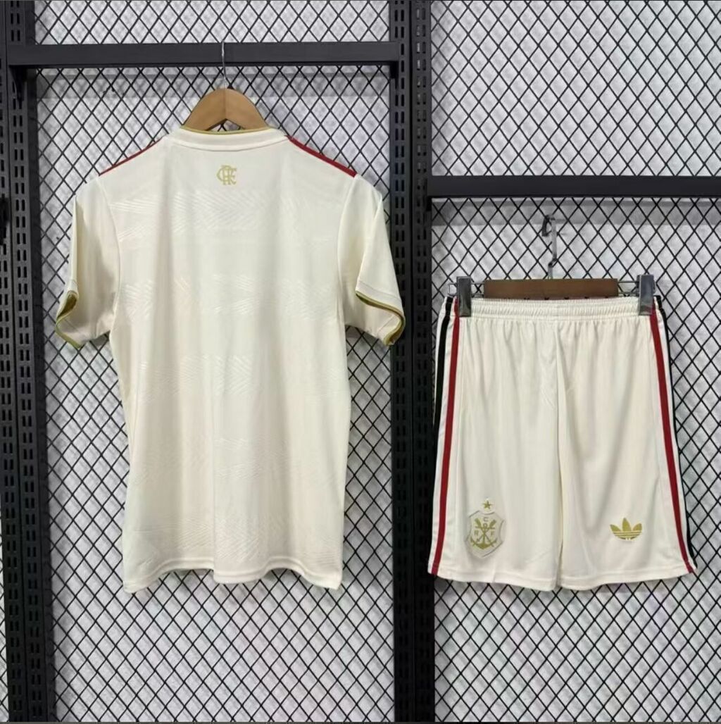 Conjunto Infantil Flamengo III 2025/2026 - Camisa e Short - Adidas