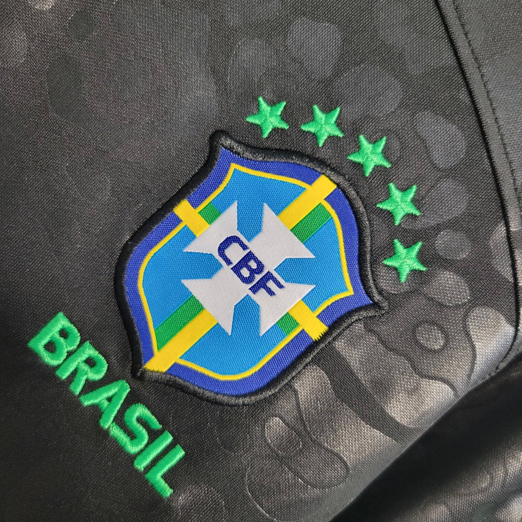 Camisa Seleção Brasileira Feminina Concept - Black Leopard Edition