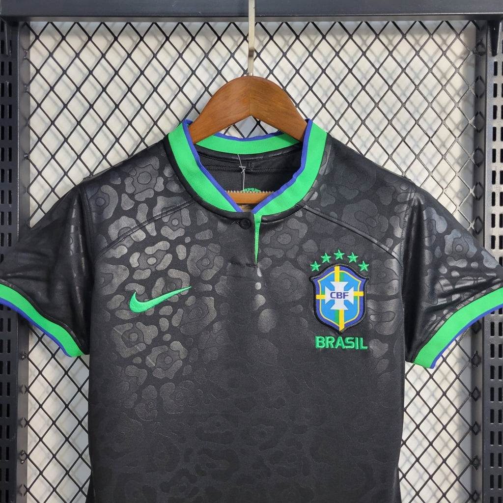 Camisa Seleção Brasileira Feminina Concept - Black Leopard Edition