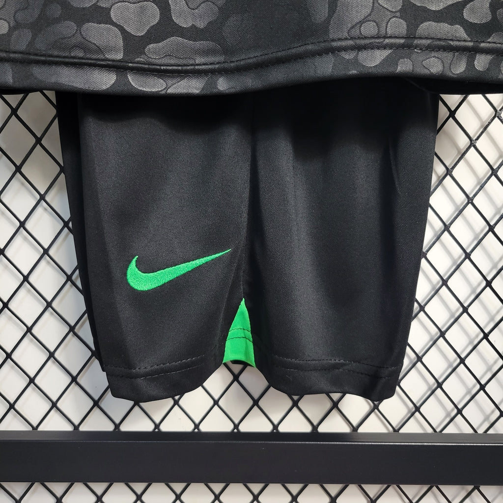 Conjunto Infantil - Seleção Brasileira Concept - Black Leopard Edition
