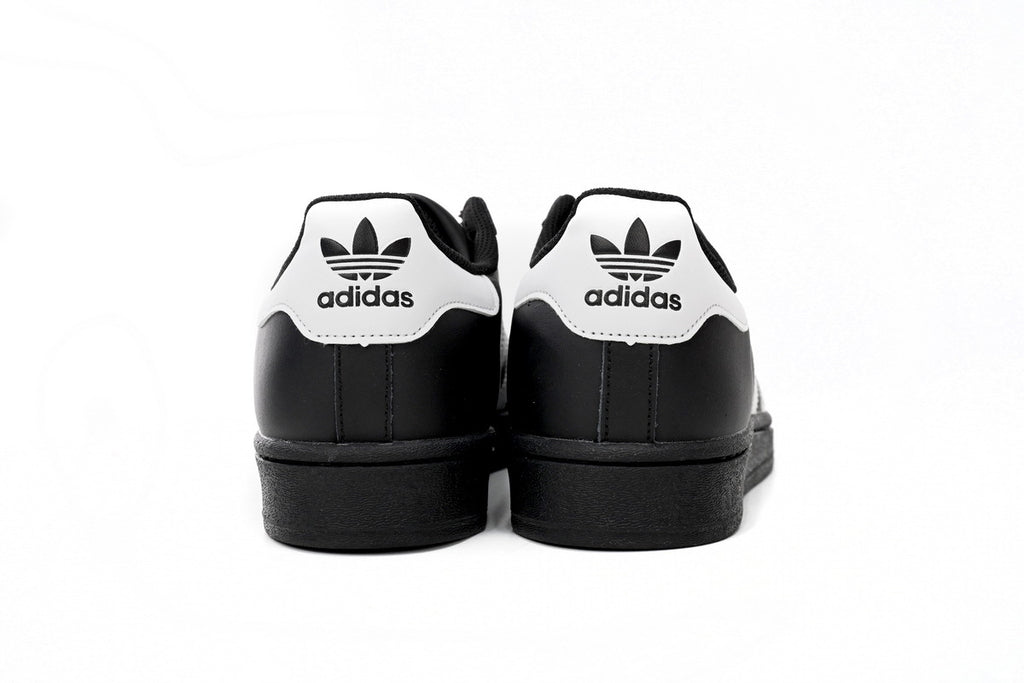 Adidas Superstar Shoes White Black Gold Black