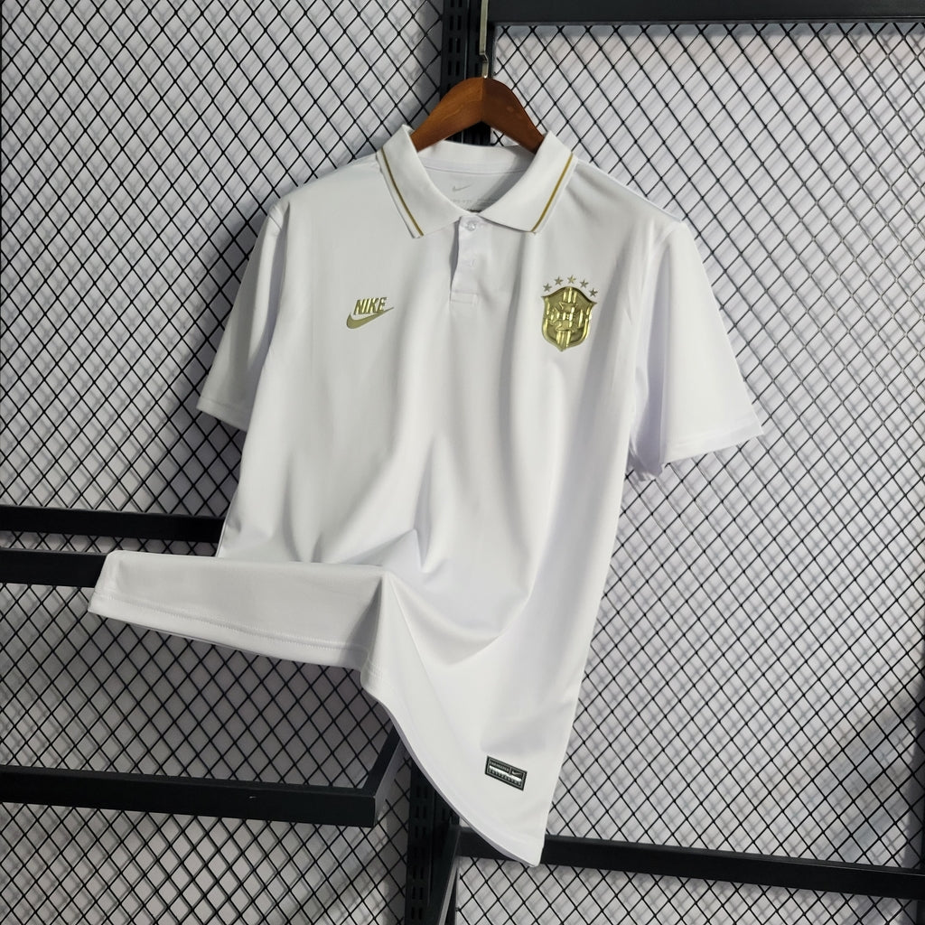 Camisa Seleção Brasileira Polo Gold Edition