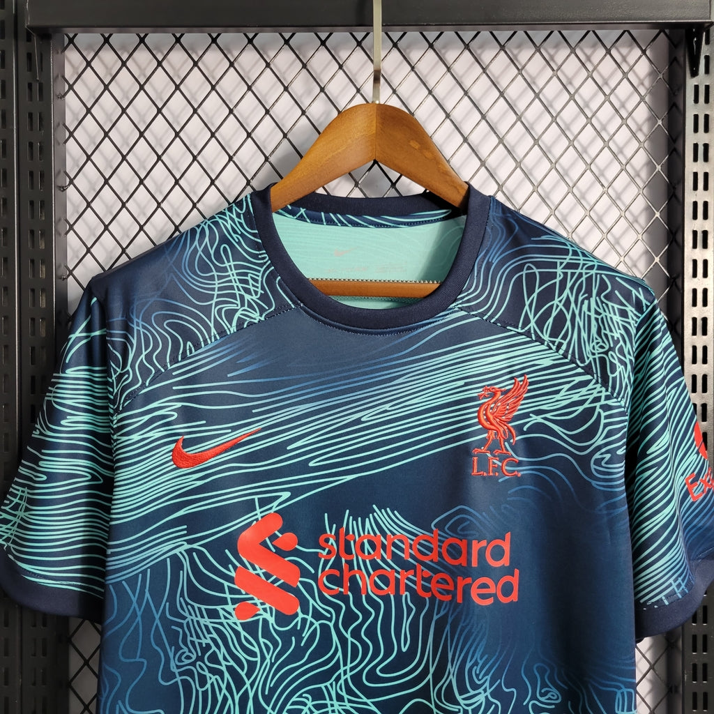 Camisa Liverpool Treino Blue 2022/2023