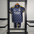 Conjunto Infantil Real Madrid II 2023/2024 - Camisa e Shorts - Adidas