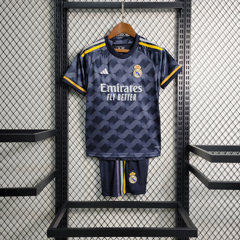 Conjunto Infantil Real Madrid II 2023/2024 - Camisa e Shorts - Adidas