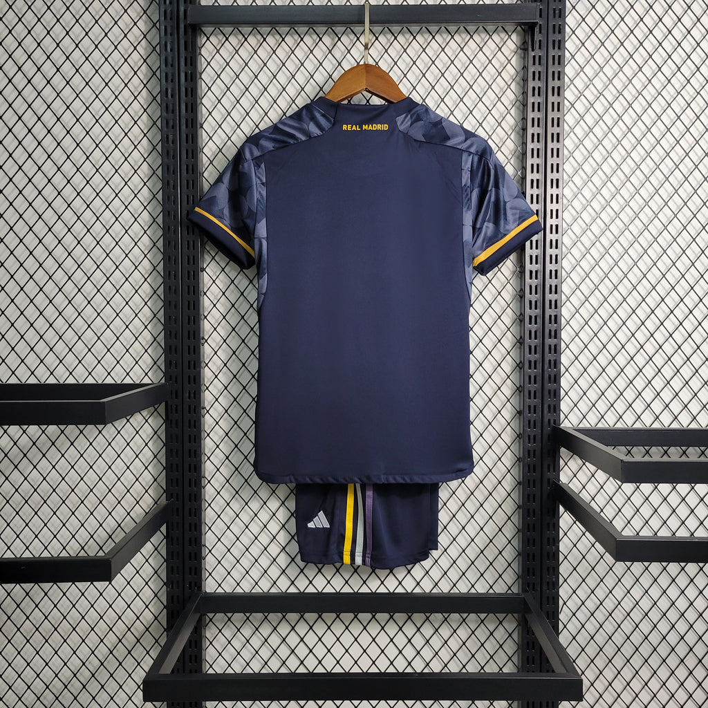 Conjunto Infantil Real Madrid II 2023/2024 - Camisa e Shorts - Adidas