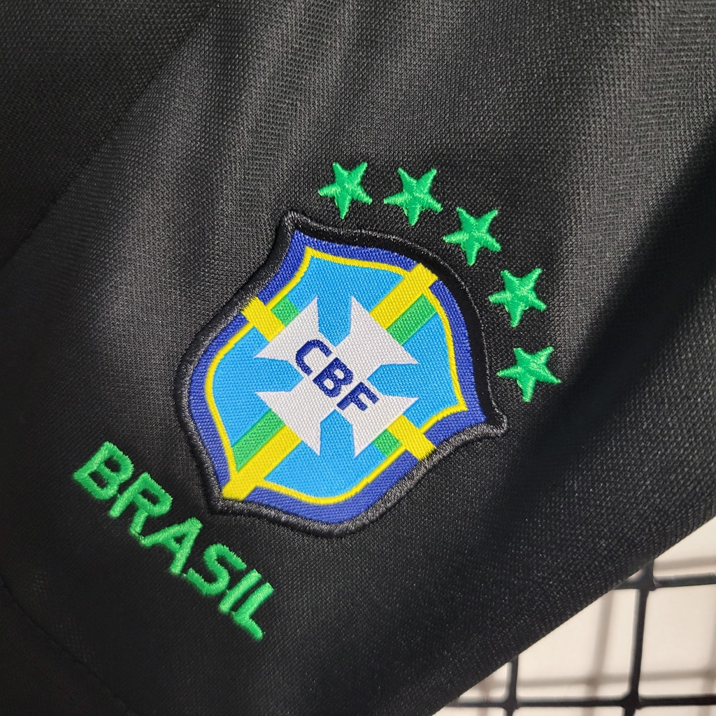 Conjunto Infantil - Seleção Brasileira Concept - Black Leopard Edition