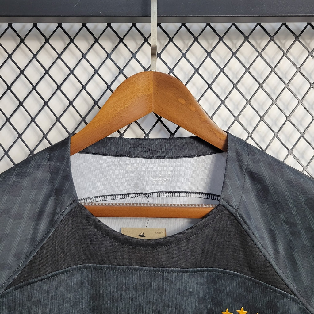 Camisa Seleção Brasileira Concept - Black and Gold Leopard