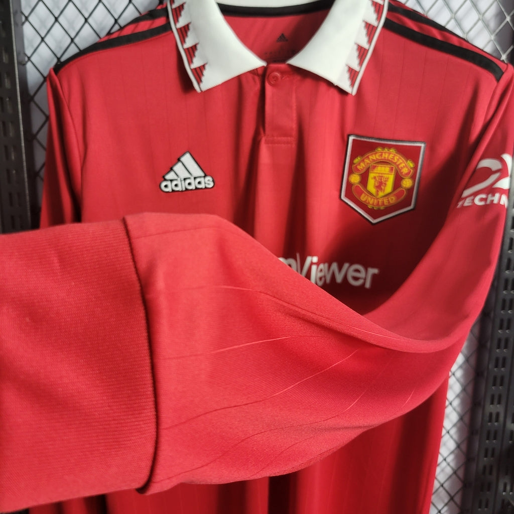 Camisa Manga Longa Manchester United I 2022/2023