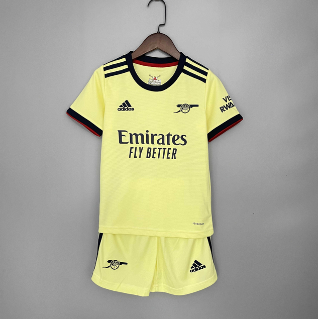 Conjunto Infantil Arsenal Amarela - Camisa e Shorts - Adidas