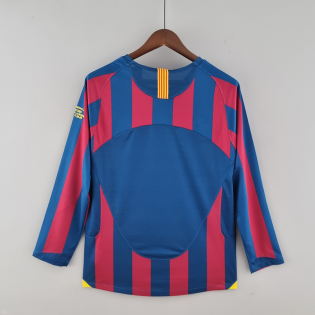 Camisa Manga Longa Retrô Barcelona 2005/2006