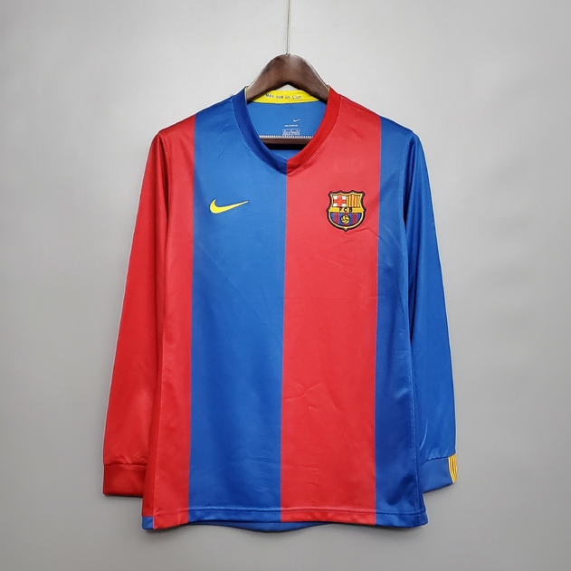 Camisa Manga Longa Retrô Barcelona 2006/2007