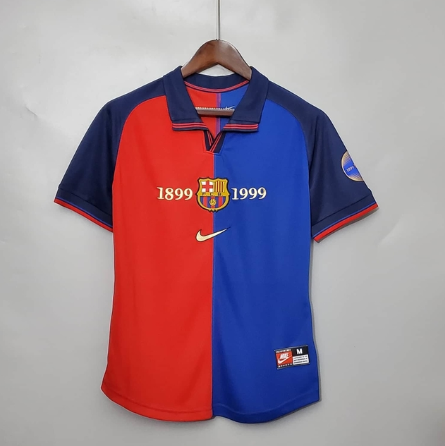 Camisa Barcelona 100 Anos Retrô 1999