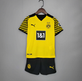 Conjunto Infantil Borussia Dortmund Amarelo e Preto - Camisa e Shorts - Puma