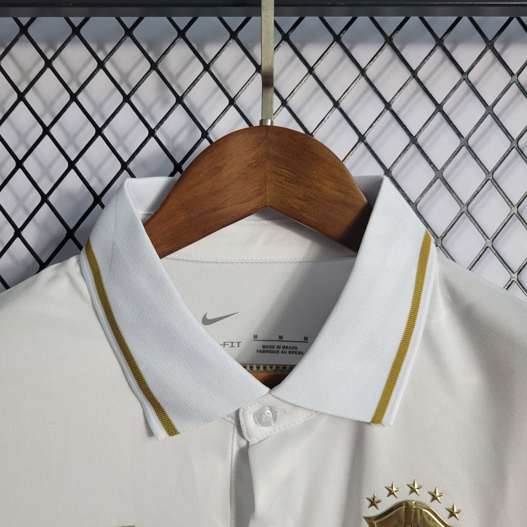 Camisa Polo Seleção Feminina Brasil Gold
