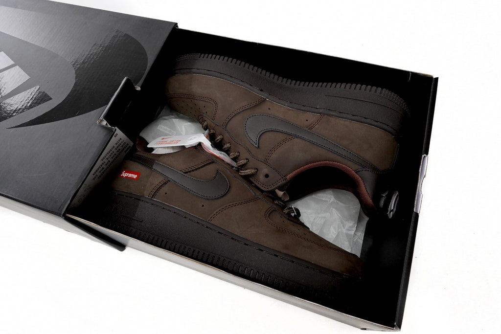 Supreme x Air Force 1 Low Brown