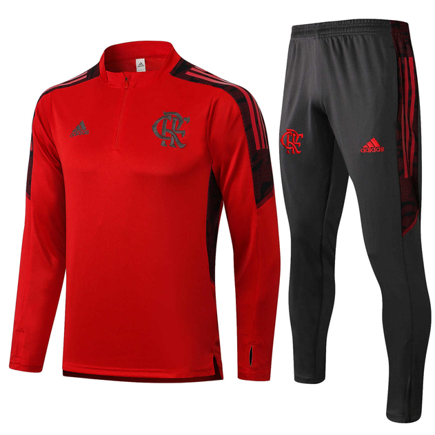 Conjunto Flamengo Vermelho e Preto - Adidas
