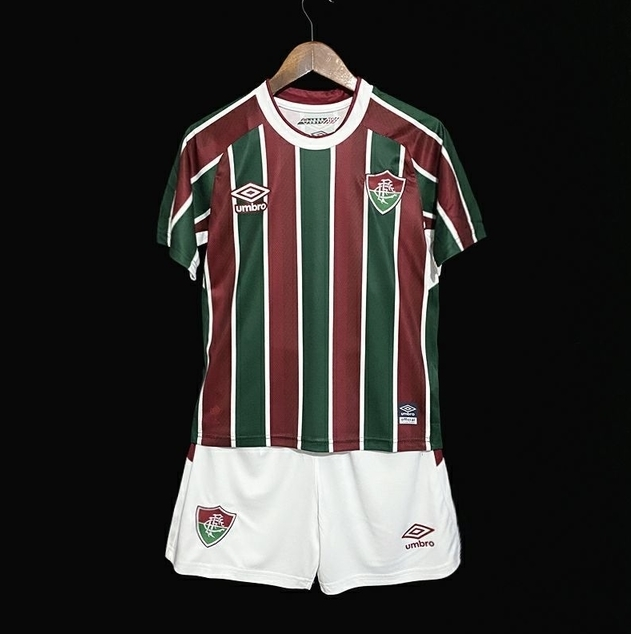 Conjunto Infantil Fluminense Vermelho I - Camisa e Shorts - Umbro