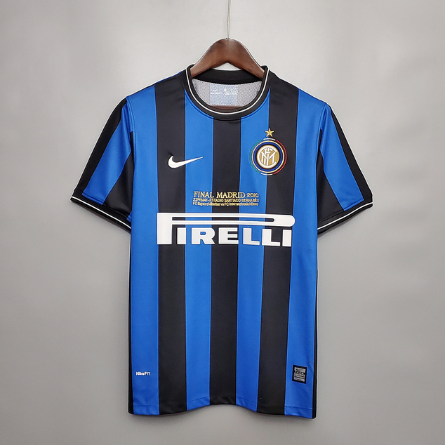 Camisa Inter de Milão Retrô 2010 Azul e Preta