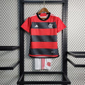 Conjunto Infantil Flamengo I 2023/2024 - Camisa e Shorts - Adidas