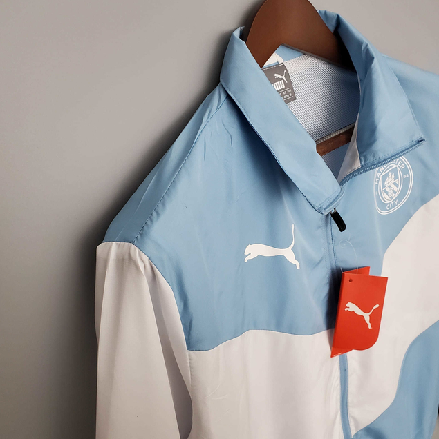 Corta Vento Manchester City Azul e Branco - Puma