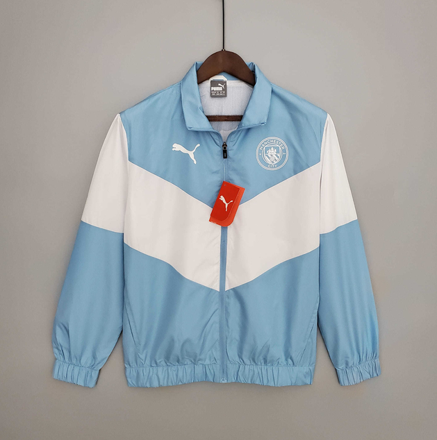 Corta Vento Manchester City Azul e Branco - Puma
