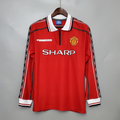 Camisa Manga Longa Retrô Manchester United 1998/1999