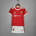 Conjunto Infantil Manchester United Vermelho - Camisa e Shorts - Adidas