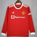 Camisa Manga Longa Manchester United I 2021 / 2022