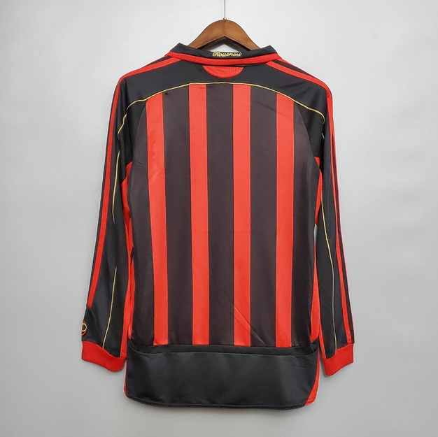 Camisa Manga Longa Retrô Milan I 2007