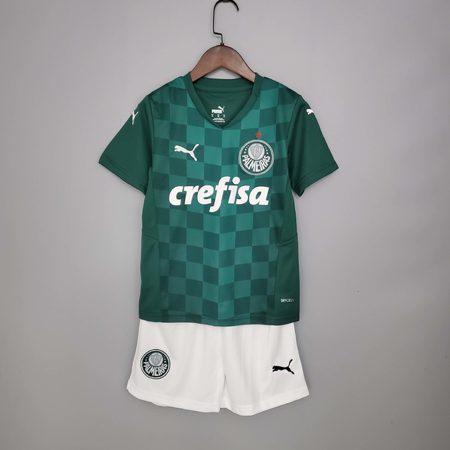 Conjunto Infantil Palmeiras I Verde - Camisa e Shorts - Puma