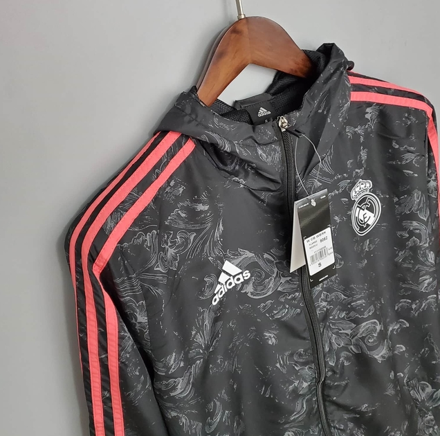 Corta Vento Real Madrid Preto - Adidas