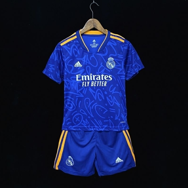 Conjunto Infantil Real Madrid Il Azul - Camisa e Shorts - Adidas