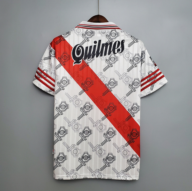 Camisa River Plate Retrô 1995/1996 Branca e Vermelha